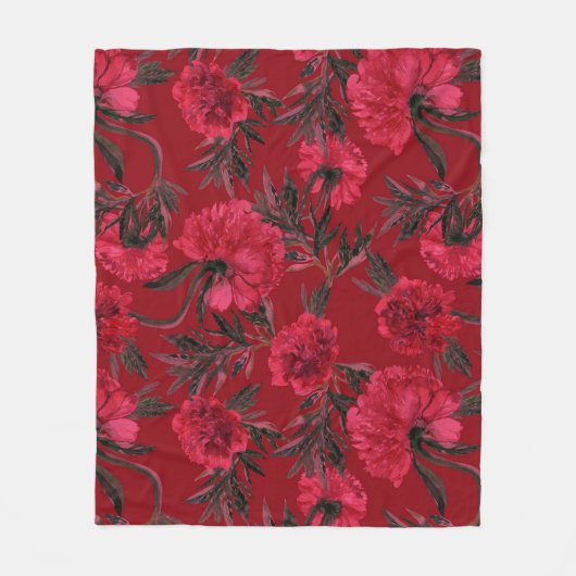 美的フローラ フリースブランケット (正面)