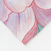 美的フローラ フリースブランケット (角)