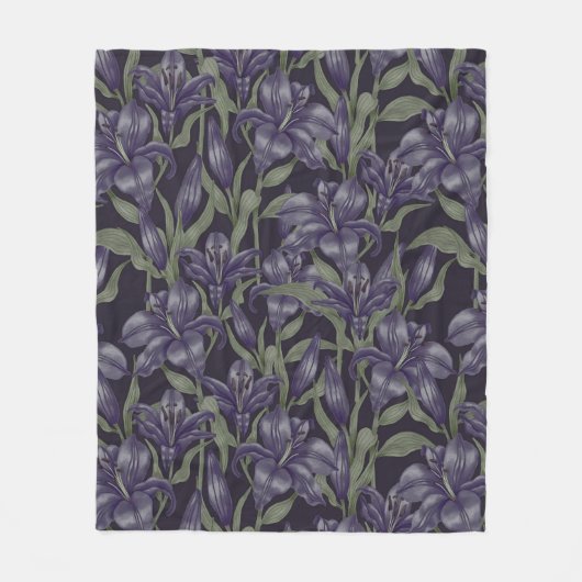 美的フローラ フリースブランケット (正面)