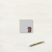 美的ブラックスキンガールマーサイマーティンスマイルアート ポストイット (デスク上)