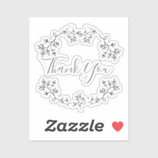 美的ミニマルフローラビニールシール シール