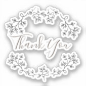 美的ミニマルフローラビニールシール シール (正面)