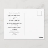 美的ミニマル結婚主義の写真 ポストカード (裏面)