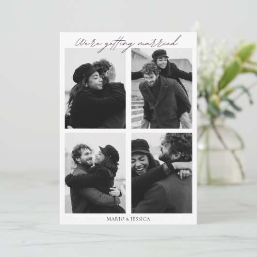 美的ミニマル結婚主義の写真 招待状 (スタンド正面)