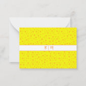 美的ミニマル縁どリストと&モノグラム ノートカード (裏面)