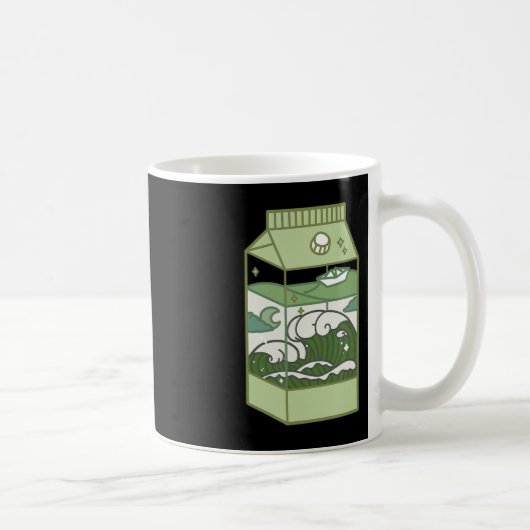 美的ミルクボックスのアートワークかわいいかわいいオタクアニメ コーヒーマグカップ (右)