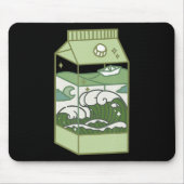 美的ミルクボックスのアートワークかわいいかわいいオタクアニメ マウスパッド (正面)