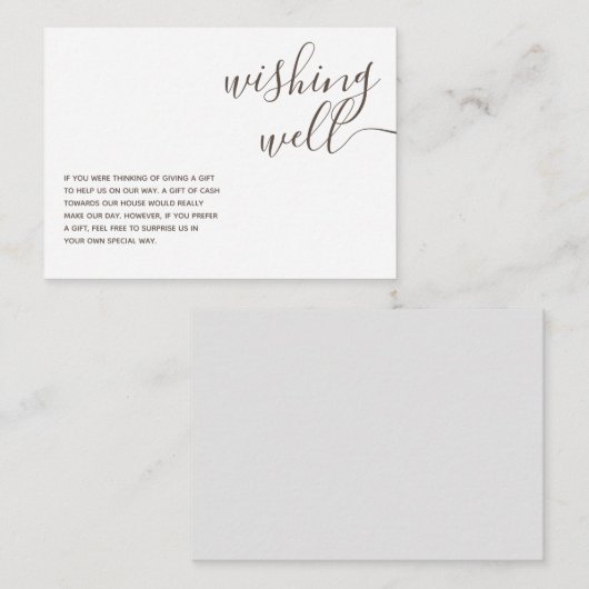 美的モダンなクラシック金ゴールドが良く望ま結婚れる エンクロージャーカード (正面/裏面)