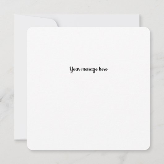 美的モダンマブロックおめでとうギフトカード サンキューカード (裏面)