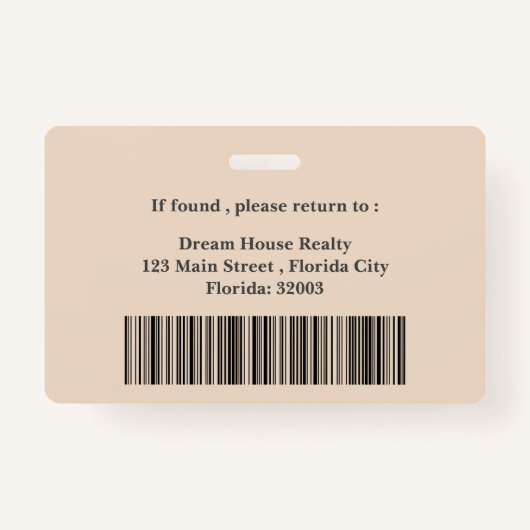 美的モダン不動産仲介業者実在不動産名 バッジ (裏面)