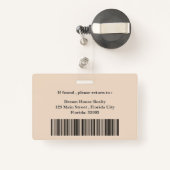 美的モダン不動産仲介業者実在不動産名 バッジ (裏面リトラクタブル付き)