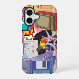 美的レトロクールヴィンテージY2 K/90 iPhone 16ケース