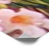 美的ヴィンテージ花畑 ポスター (角)