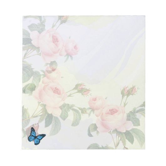 美的一時ピンクデザイン ノートパッド (正面)