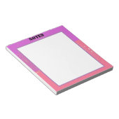 美的一時ピンクデザイン ノートパッド (アングル)