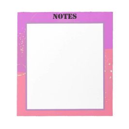 美的一時ピンクデザイン ノートパッド