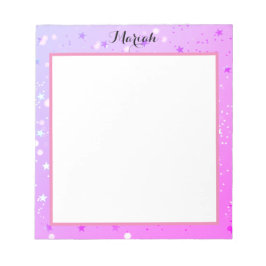 美的一時ピンクデザイン ノートパッド