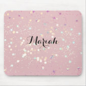 美的一時ピンクデザイン マウスパッド (正面)