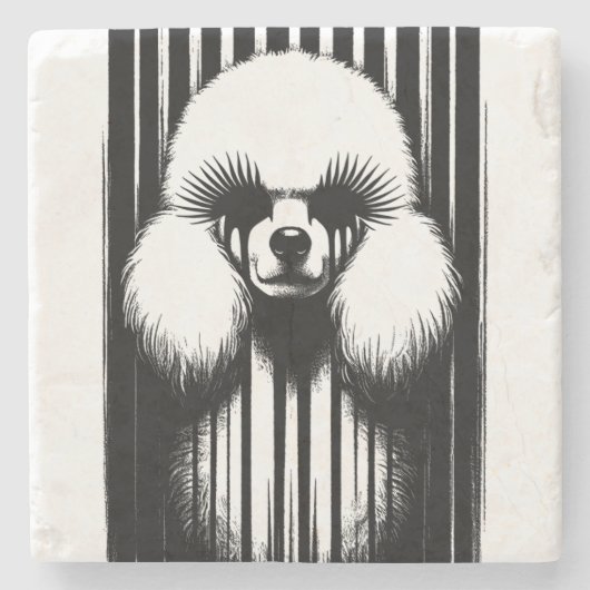 美的不気味なプーグランジドル ストーンコースター (正面)