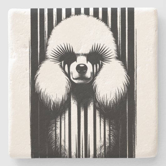 美的不気味なプーグランジドル ストーンコースター (正面)