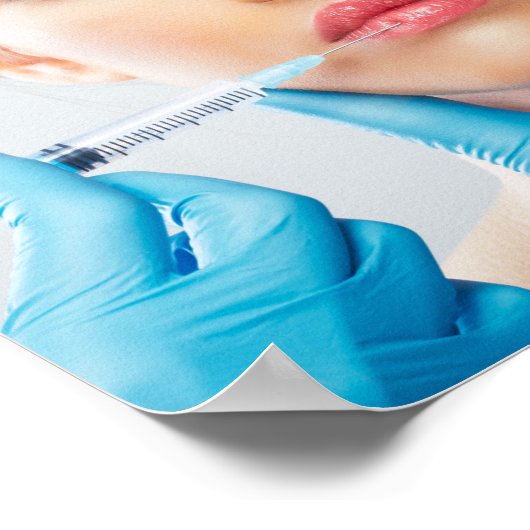 美的医師によるボトックスとフィラー注射 ポスター (角)