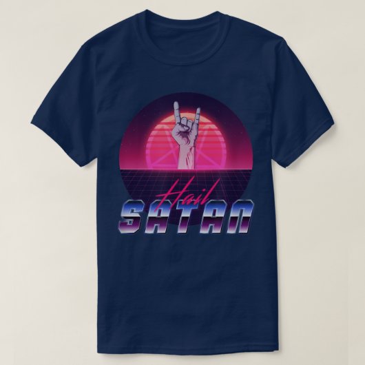 美的合成波雹サタン主義 Tシャツ (デザイン正面)