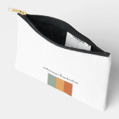 美的小モダンレトロ色ブロック アクセサリーポーチ (見開き)