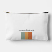 美的小モダンレトロ色ブロック アクセサリーポーチ (正面)