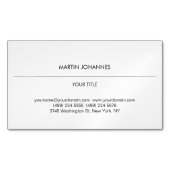 美的平野プロフェッショナル白モダン マグネット名刺 (正面)