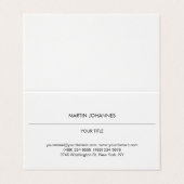 美的平野プロフェッショナル白モダン 名刺 (外部フラット)