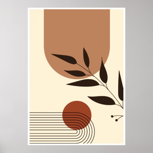 美的幾何学イラストレーション ポスター (正面)