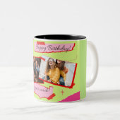 美的手描きハッピーバースデーマグ ツートーンマグカップ (正面右)
