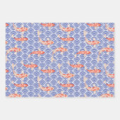 美的日本のコイ魚 ラッピングペーパーシート (正面3)