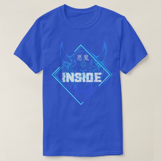 美的日本の侍の中の魔鬼武士 Tシャツ (デザイン正面)