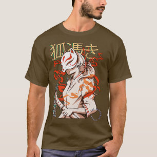 美的日本の歌舞伎狐まつ悪魔サミュール Tシャツ