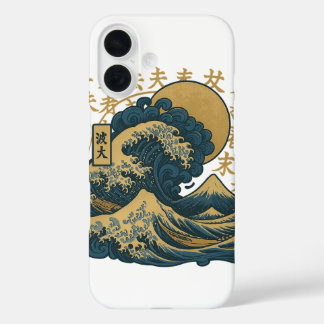 美的日本の海波iphoneカバー iPhone 16ケース