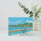 美的景観ブルー自然島 ポストカード (スタンド正面)