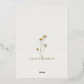 美的結婚式招待状カード 箔招待状 (裏面)