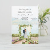 美的自然結婚カップル 招待状 (スタンド正面)