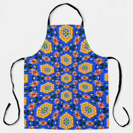 美的花柄 エプロン