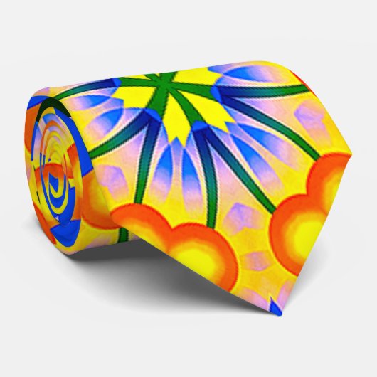 美的花柄 ネクタイ (ロール)