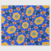 美的花柄 ラッピングペーパー (フラット)