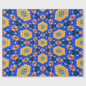 美的花柄 ラッピングペーパー (フラット)