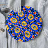 美的花柄 缶バッジ (インサイチュ)