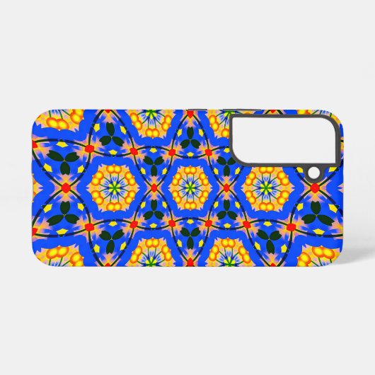 美的花柄 SAMSUNG GALAXYケース (裏面横)