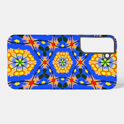 美的花柄 SAMSUNG GALAXYケース (裏面横)