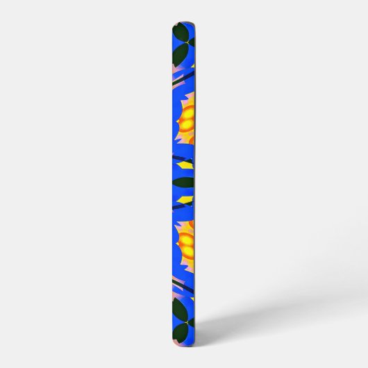 美的花柄 SAMSUNG GALAXYケース (左側面)