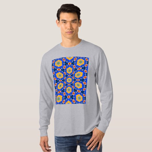 美的花柄 Tシャツ (正面フル)