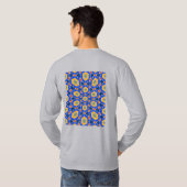 美的花柄 Tシャツ (裏面フル)