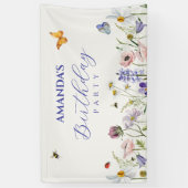 美的野生フローラ開花バグ 横断幕 (縦)